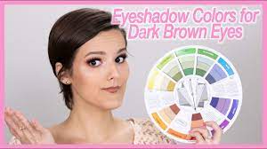 best eyeshadow colors for dark brown