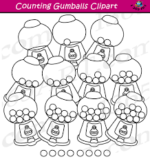 counting gum clipart gumball