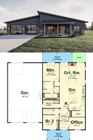 home floor plan with a drive through garage