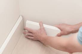 installing baseboard molding the