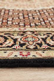 hand knotted indian wool rug handmade