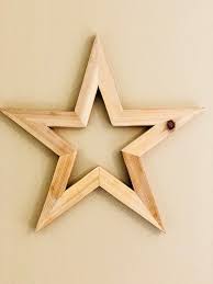 Farmhouse Wooden Star Natural Cedar