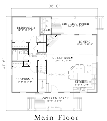 House Plan 61221 Narrow Lot Style