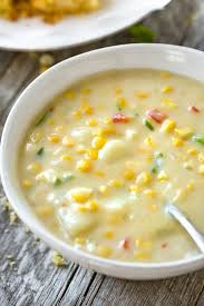 Fresh corn is the only way to go on this folks, so put that frozen corn back into the freezer. Corn Chowder The Cozy Apron Recipe Panera Corn Chowder Recipe Corn Chowder Recipe Bisque Soup Recipes