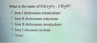 sulfate tetrahydrate iron iii