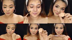 step by step kryolan derma base makeup