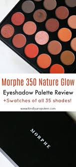 morphe 350 nature glow eyeshadow