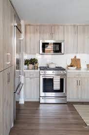 light kitchen cabinets with dark wood