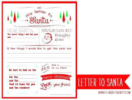 Letter To Santa Template Printable Letter To Template From Crafty