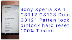 · backup all your important data; How To Hard Reset Sony G3112 G3123 G3121 Sony Xperia Pattern Lock Remove Reset All Model