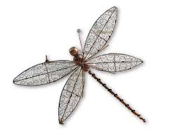 Copper Wire Dragonfly Wall Art Extra