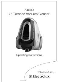 electrolux z4009 operating instructions