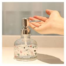 Lotion Pump Glass Bath Soap Dispenser