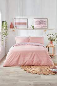 Fusion Pink Bethan Duvet Cover And
