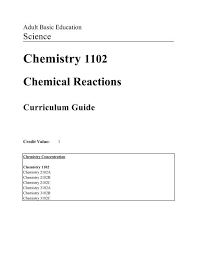 Chemistry 1102 Curriculum Guide 2005 06