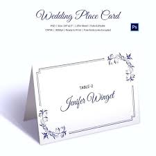 Extraordinary Tent Place Card Template Wedding Free Printable Word