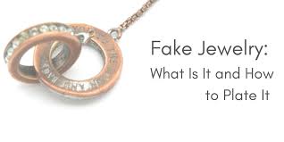 fake jewelry with precious metal