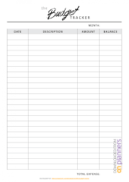 021 Printable Monthly Budget Templates Tracker Template