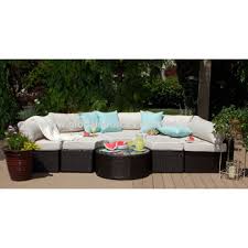 aluminum outdoor patio wicker sofa set
