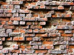 Old Broken Brick Wall Stock Photo By