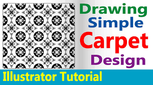 easy flower carpet design drawing