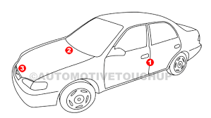 hyundai paint code locations touch up
