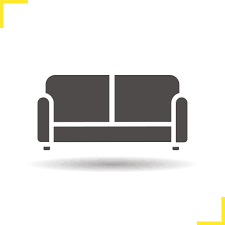 Upholstered Sofa Silhouette Symbol