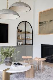 Recessed Living Room Cabinets Design Ideas