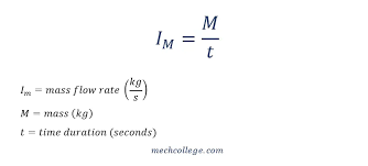 Mass Flow Rate Mechcollege