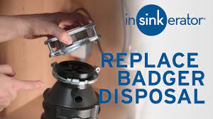 Replace InSinkErator Badger with Badger Disposal - YouTube