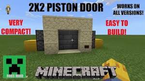 minecraft 2x2 piston door super easy