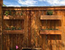 Diy Fence Mounted Herb Planters How To