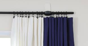 how to hang curtains on rings with