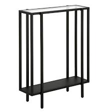 Vireo 22 Console Table With Shelf Blackened Bronze