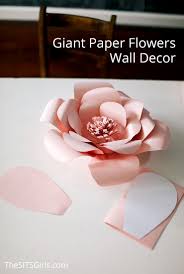 giant paper flowers wall decor spring