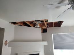 water damaged ceiling repair