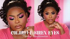 colorful siren eyes makeup tutorial