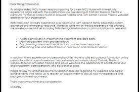     Sample Icu Nurse Cover Letter Example For    Appealing Nursing Student  Resume    