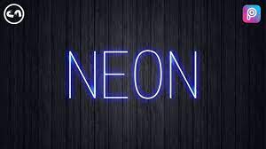 neon text effect picsart tutorial