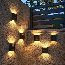 Solar Fence Lights Outdoor Decorative