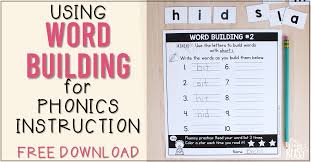 word building for phonics instruction