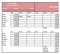14 free timesheet templates for excel