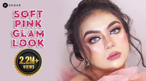 soft pink glam makeup party makeup