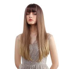 Find the widest range of different types and colors of thin bangs at stunningly low prices. Shop Ladies Fashion Synthetic Hair Mixed Black Brown Thin Bangs Straight Hair Wig Online From Best Styling Tools On Jd Com Global Site Joybuy Com