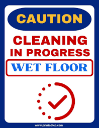 47 printable wet floor signs free