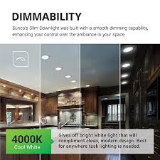 Sunco Lighting 12 Pack 6 Inch Slim Led Downlight Baffle Trim Junction Box 14w 100w 850 Lm Dimmable 4000k Cool Farmhouse Goals