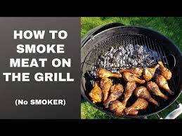 how to smoke meat on the grill without