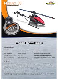 walkera master cp user handbook manual