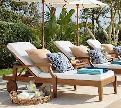 Discover outdoor lounge chairs and furniture at pottery barn. Hampstead Single Chaise With Wheels Honey At Pottery Barn Outdoor Outdoor Lounge Furniture Outdoor Teak Patio Furniture Pottery Barn Outdoor Teak Patio