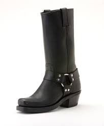 77300 1 Frye Black Harness Boot